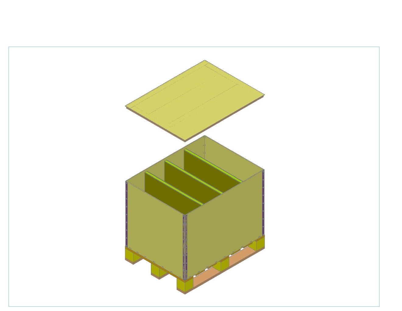 Pallet gỗ - thùng gỗ 01