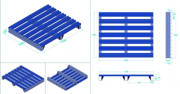 Pallet sắt dạng chấn